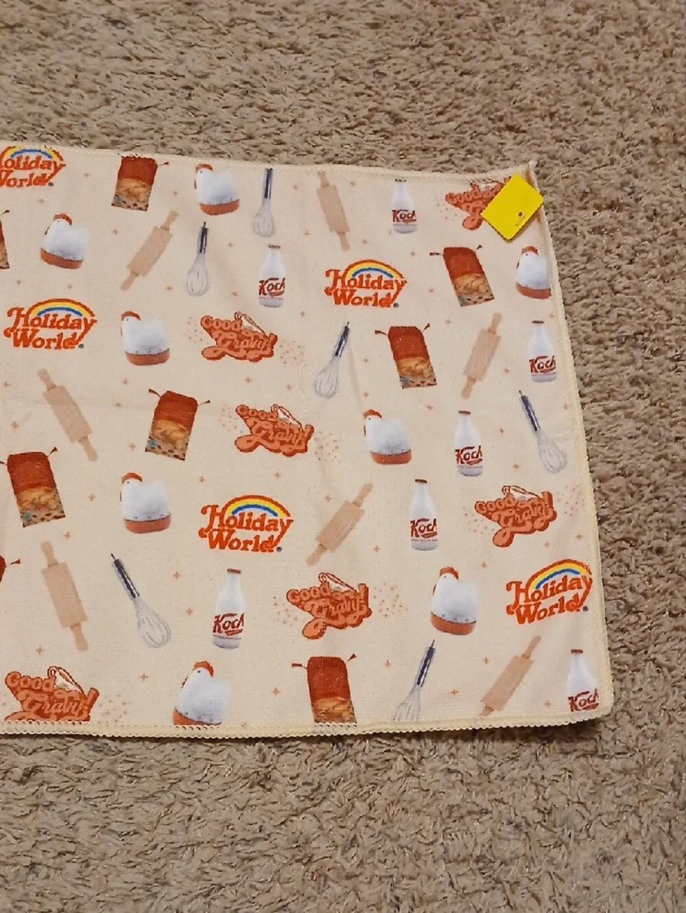 Cream Kitchen Tea Towel - Cream